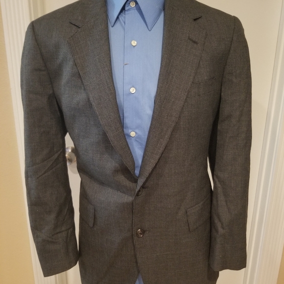 BROOKS BROTHERS UNION MADE IN USA GRAY WOOL BLAZER JACKET SIZE 42R - Picture 6 of 7